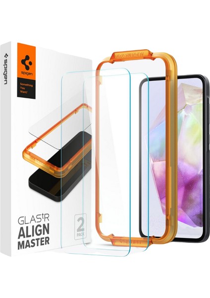 Galaxy A35 Cam Ekran Koruyucu Kolay Kurulum AlignMaster Glas.tR (2 Adet) - AGL07772