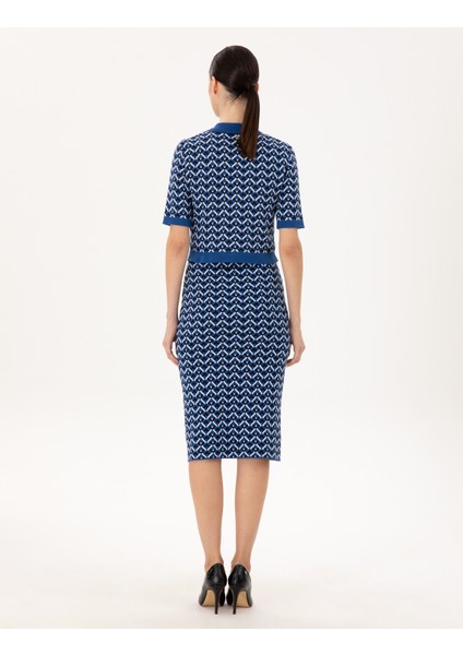 Kadın Saks Kalem Fit Triko Etek 50290548-VR045 fırsatları