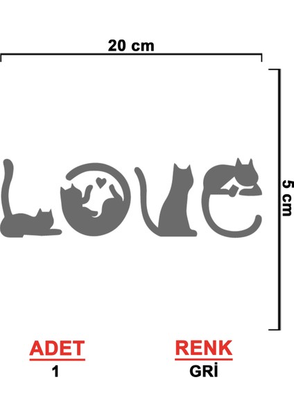 Love Sticker - Oto Sticker - Araba Sticker - Araç Sticker - Cam Sticker - Araba Aksesuar