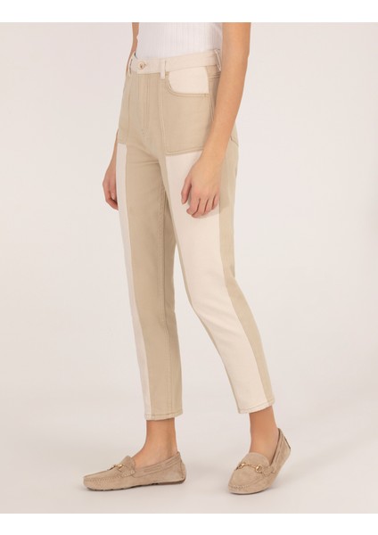 Kadın Bej Jean Pantolon 50266498-VR011 fiyatları