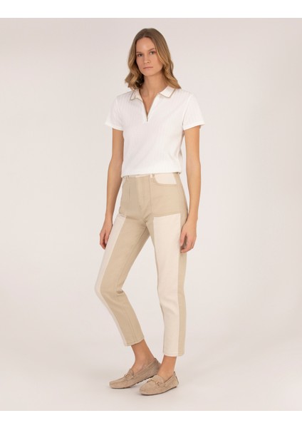 Kadın Bej Jean Pantolon 50266498-VR011 modelleri