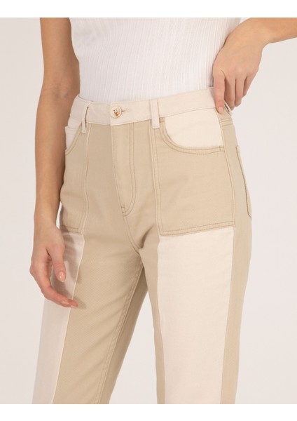 Kadın Bej Jean Pantolon 50266498-VR011 indirimleri