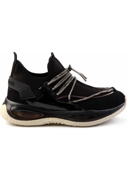 Siyah Streç Kadın Sneaker K01212040717