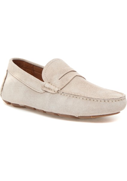 Erkek Bej %100 Deri Loafer Ayakkabı 50267874-VR011 fırsatları