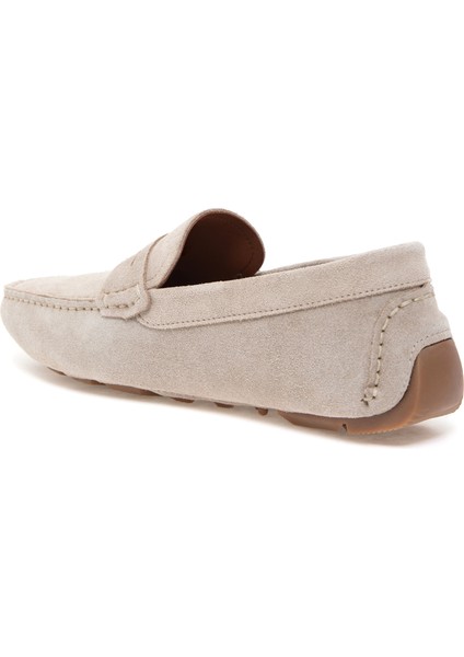 Erkek Bej %100 Deri Loafer Ayakkabı 50267874-VR011 indirimleri