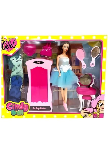 ugzy Cindy Doll Dolaplı Makyaj Masalı Bebek 02453 Byrnew