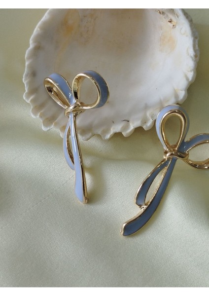 Fiyonk Mineli Metal Gold Mavi Küpe fırsatları