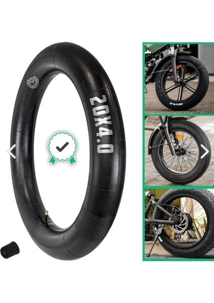 Fat Bike 20 x 4.00 Iç Lastik 2 Li Set Butyl A Kalite Rks Volta Iç ve Ola Iç Lastiği