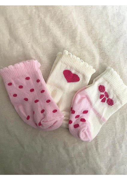 Life Home Collection Milays Baby Kids Kız Bebek Pamuklu Çorap 0-3 Ay