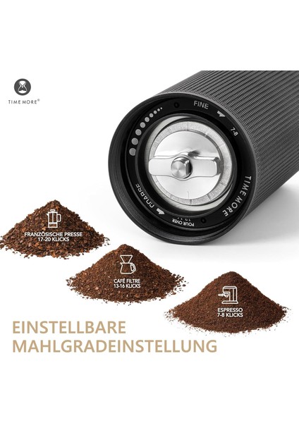 Timemore C3S Kahve Değirmeni ve Demleme Seti modelleri