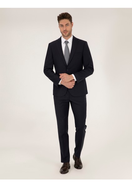 Erkek Lacivert Slim Fit Takım Elbise 50269246-VR033