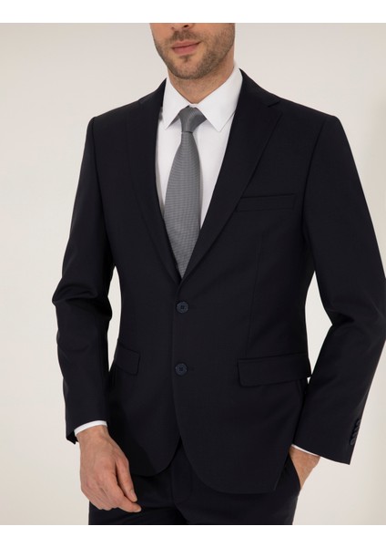 Erkek Lacivert Slim Fit Takım Elbise 50269246-VR033 fırsatları