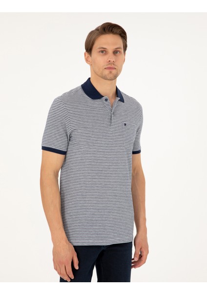 Erkek Lacivert Regular Fit Tişört 50297405-VR033