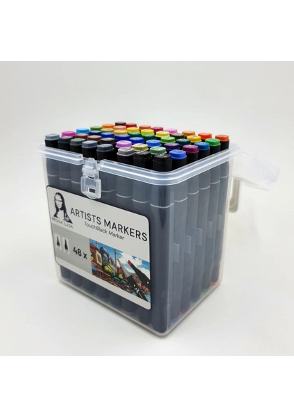 Touchblack Çift Uçlu Marker Kalem 48 Renk