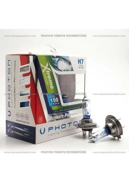 H7 12V 55W Xtreme Vısıon +%150 Fazla Işık Serisi