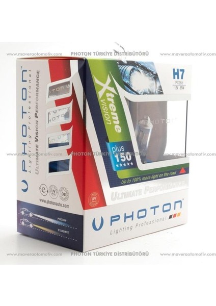 H7 12V 55W Xtreme Vısıon +%150 Fazla Işık Serisi