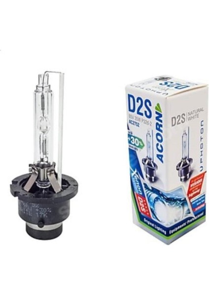 2 Adet D2S 6000K Beyaz +%30 Fazla Işık Xenon Ampul