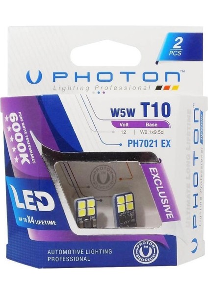 W5W T10 PH7021 Ex Can-Bus Özel Plaka LED