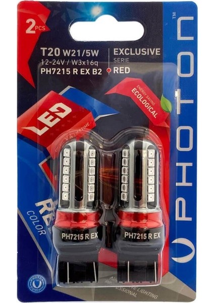 P21/5W Red Kırmızı Exclusive Serisi PH7216 R Ex N11.2372