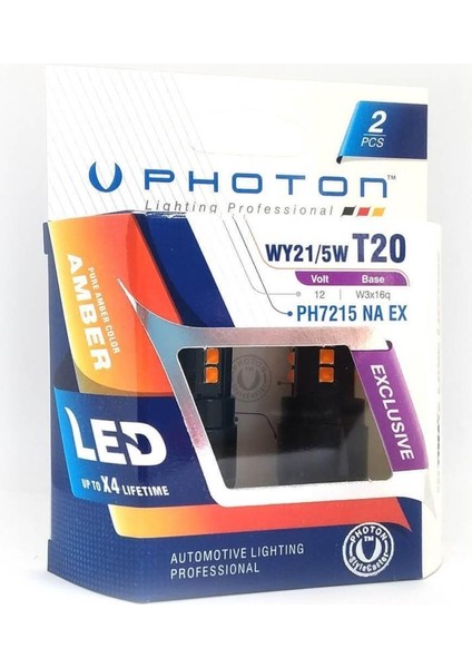 T20 LED 21/5W Amber Turuncu Exclusive Serisi PH7215 Na Ex N11.2439