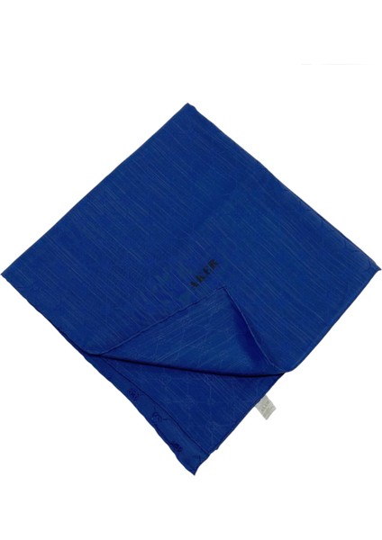 Jakarlı Ipek Koton Eşarp - 7071798-924 Saks