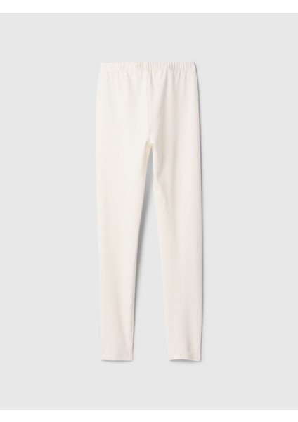 Kız Çocuk Kırık Beyaz Stretch Jersey Legging Tayt fiyatları