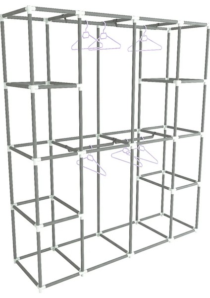 Çift Askılı Metal Çelik Bez Dolap modelleri