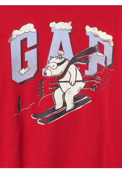 Erkek Bebek Kırmızı Grafikli T-Shirt fiyatları