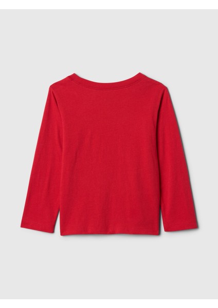 Erkek Bebek Kırmızı Grafikli T-Shirt modelleri