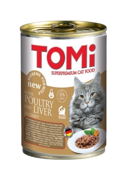 Mtxdpn Tomi Kedi KÜmes Hayvanli YaŞ Mama 400 Gr X 6 Adet modelleri