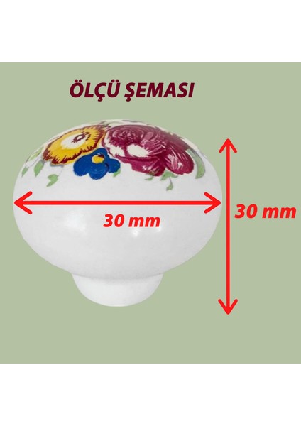 8 Adet Menekşe Kulp Beyaz Polimer Düğme Kulp Mantar Mobilya Mutfak Dolabı Çekmece Kulbu