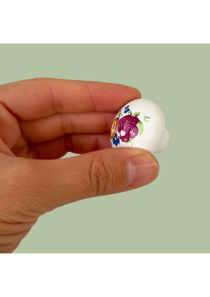 8 Adet Menekşe Kulp Beyaz Polimer Düğme Kulp Mantar Mobilya Mutfak Dolabı Çekmece Kulbu