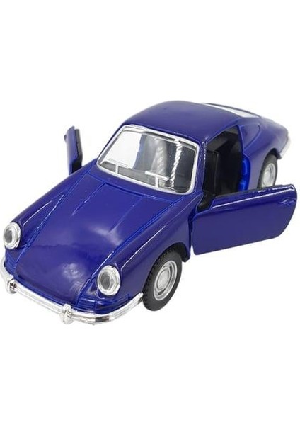 Nostaljik Klasik Metal Çek Bırak Araba Mavi Kapılar Açılır ( 1/36 Ölçek ) Mod:4