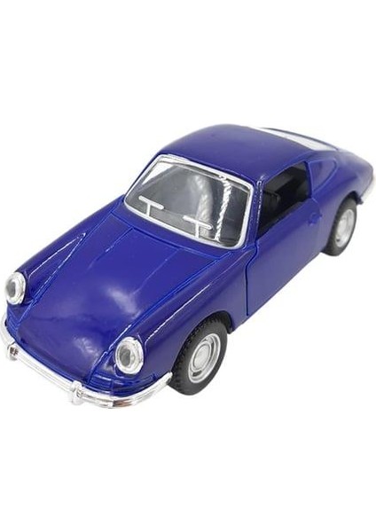 Nostaljik Klasik Metal Çek Bırak Araba Mavi Kapılar Açılır ( 1/36 Ölçek ) Mod:4