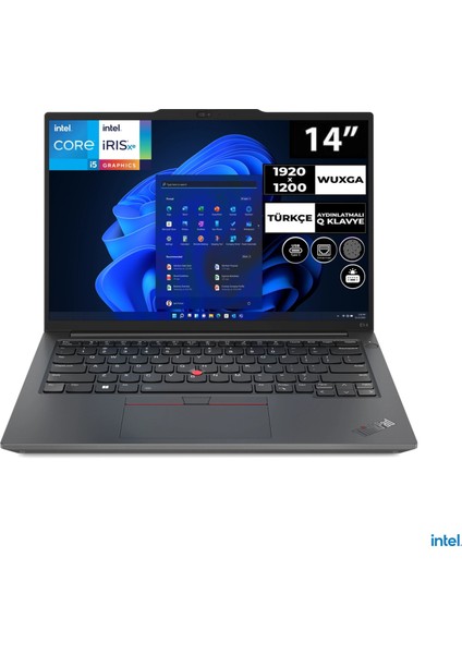 Thinkpad E14 Gen 5 I5-1335U 24 GB 512 GB SSD Iris Xe Graphics 14" Wuxga Notebook 21JK0003TXCB3