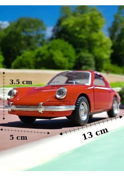 Nostaljik Klasik Metal Çek Bırak Araba Kırmızı Kapılar Açılır ( 1/36 Ölçek ) Mod:5