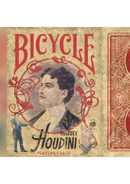 Vintage Harry Houdini Premium Oyun Kağıdı Limited Edition Koleksiyonluk Iskambil Kartları fiyatları