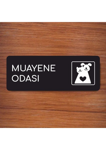 Alüminyum Ofis Departman Kapı İsimliği, Yönlendirme Levhas Muayene Odası24x9 cm