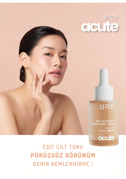 Aydınlatıcı Arbutin Pirinç Cilt Serumu - Anti Blemish & Brightening Arbutin Rice Serum