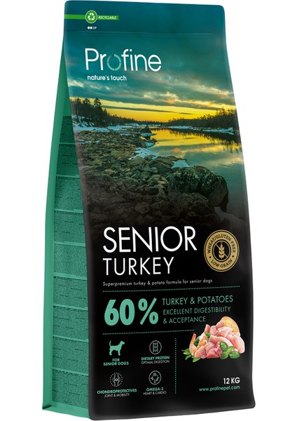 Gluten Free Senior Turkey 12KG