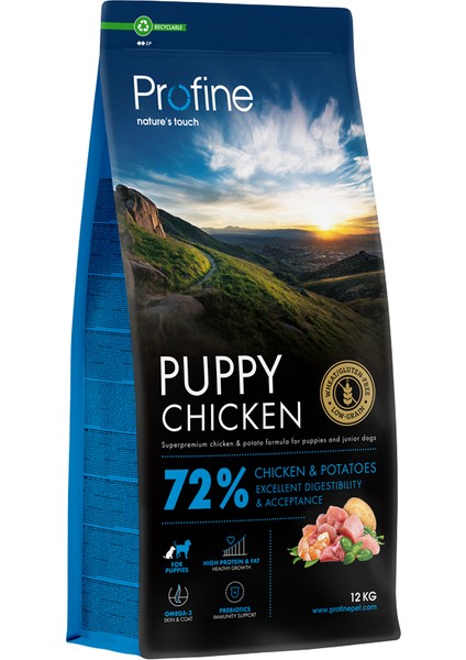 Tavuklu Kuru Yavru Köpek Maması 12KG