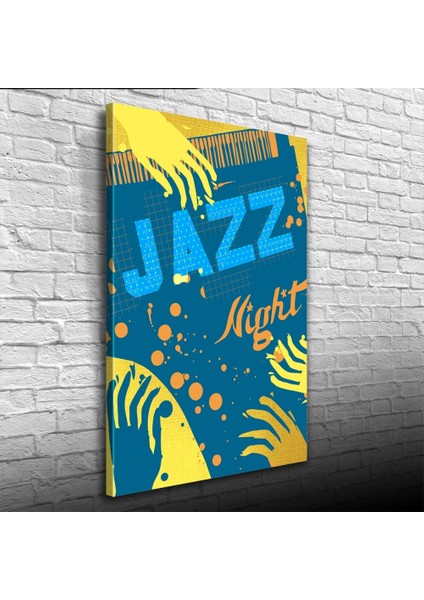 Zeds Creations Jazz Night Afişi Kanvas Tablo 50 x 70