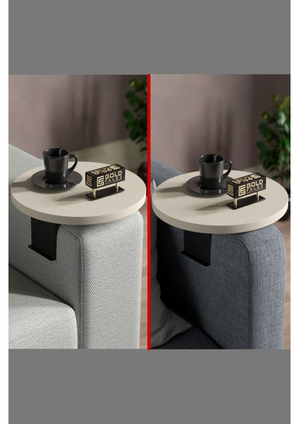 Yan Sehpa Ayarlanabilir Tepsi Dekoratif Modern Tepsi Koltuk Sehpası Krem indirimleri