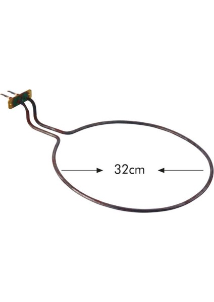750W Ördek Kafa Ince Fırın Rezistansı Flanşlı 220V