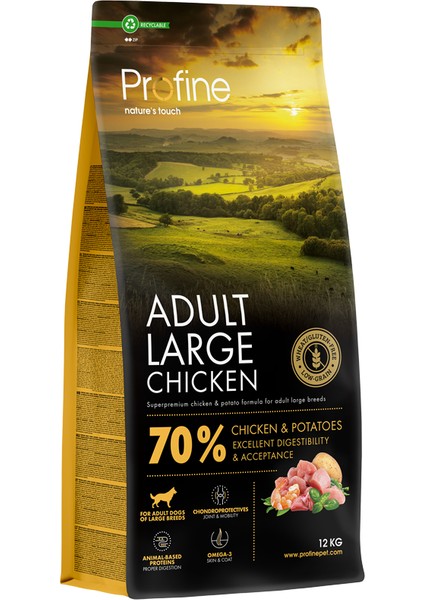 Gluten Free Adult Large Chicken 12KG