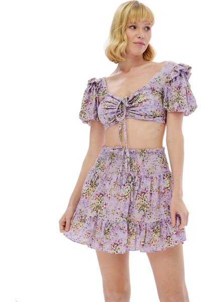 Remi Short Takım Lila