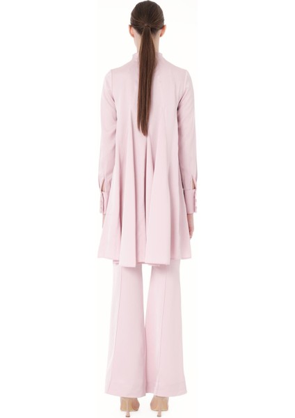 Godeli Tunik Pantolon Takım Pembe