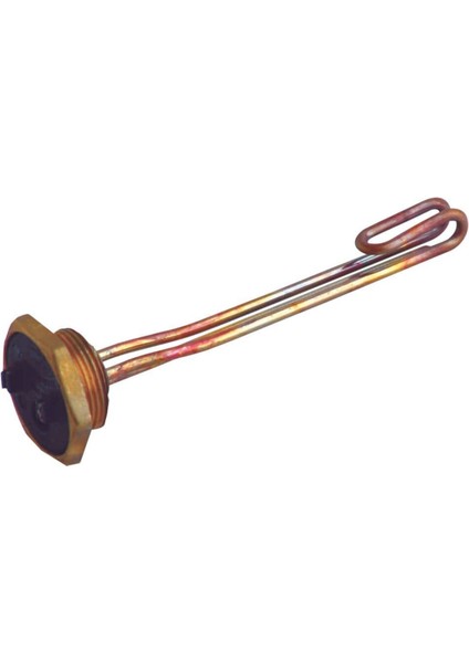 2000W 1-1/4 Termiksiz Kıvrık Bakır Termovat Isıtıcı Italyan 220V 30CM