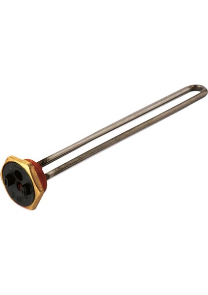 3000W 1-1/4 Termiksiz Düz Krom Termovat Isıtıcı 220V 40CM