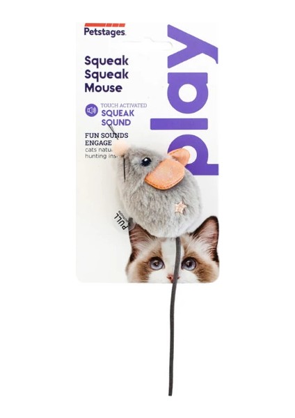 Squeak Squeak Mouse Catnip’li Sesli Fare Kedi Oyuncağı